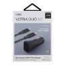 Votra Duo P30 USB-C PD 18W +USB-A +кабель USB-C/Lightning MFI VOTRABUN-BLACK