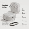 Elago для AirPods 4 чехол Armor Silicone Hang case Stone