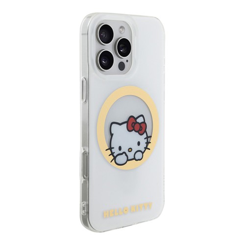 Hello Kitty для iPhone 16 Pro Max чехол PC/TPU Sweet Kitty Hard White (MagSafe)