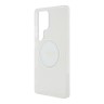Guess для Galaxy S25 Ultra чехол PC/TPU Middle Colored Ring Metal Cam Hard Transp/White (MagSafe)