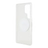 Guess для Galaxy S25 Ultra чехол PC/TPU Middle Colored Ring Metal Cam Hard Transp/White (MagSafe)