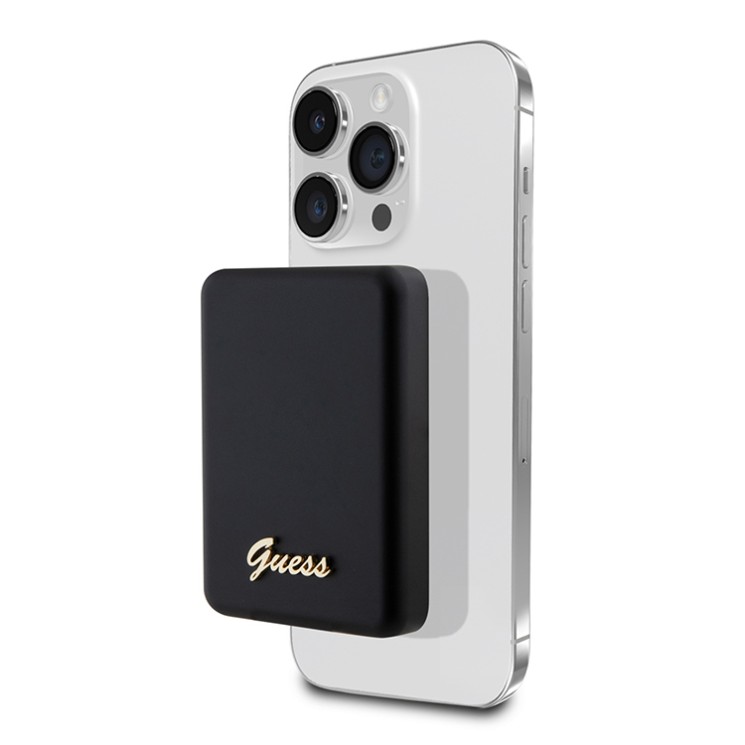 Guess АКБ MagSafe with Metal Script logo 5000 mAh 15W Black