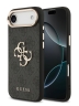 Guess для iPhone Air чехол PU 4G Big metal logo Gold camera Hard Black