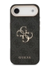Guess для iPhone Air чехол PU 4G Big metal logo Gold camera Hard Black