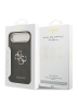 Guess для iPhone Air чехол PU 4G Big metal logo Gold camera Hard Black