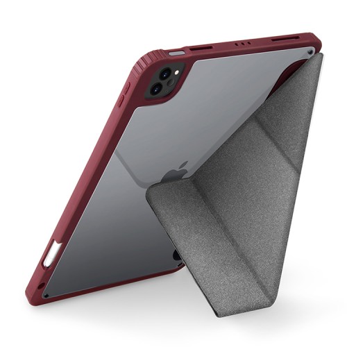 Чехол Uniq Moven Anti-microbial для iPad Pro 11 (2021/20) с отсеком для стилуса, Maroon Red