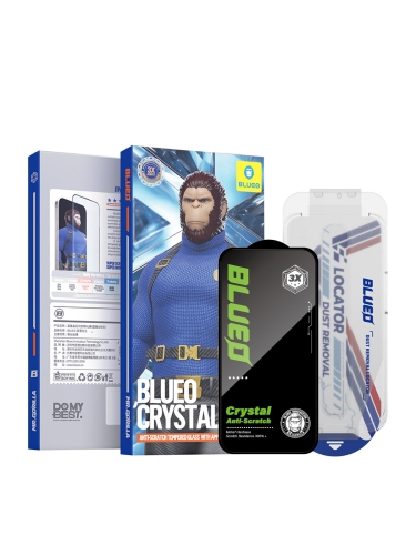 BlueO стекло защитное для iPhone 17 Pro Max/16 Pro Max, Crystal Anti-Scratch Black (+installerPro)