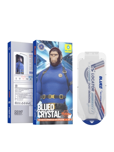 BlueO стекло защитное для iPhone 17 Pro Max/16 Pro Max, Crystal Anti-Scratch Black (+installerPro)