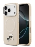 Karl Lagerfeld для iPhone 17 Pro чехол PU NFT Karl & Choup heads Metal pin & Cam Hard Beige (MagSafe)