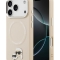 Karl Lagerfeld для iPhone 17 Pro чехол PU NFT Karl & Choup heads Metal pin & Cam Hard Beige (MagSafe)