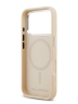 Karl Lagerfeld для iPhone 17 Pro чехол PU NFT Karl & Choup heads Metal pin & Cam Hard Beige (MagSafe)
