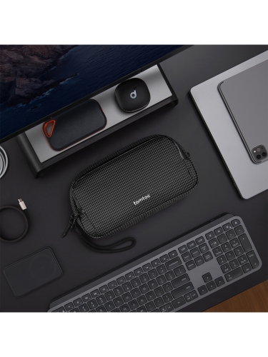Tomtoc Travel сумка для аксессуаров Light-T12 Electronic Accessory Pouch M 1.8L Cell Black