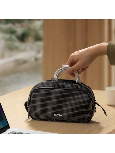 Tomtoc Travel сумка для аксессуаров Light-T12 Electronic Accessory Pouch M 1.8L Cell Black