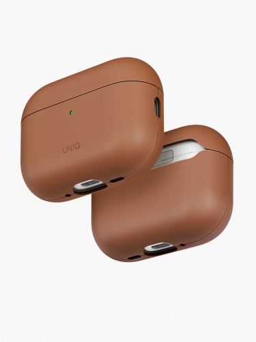 Uniq для Airpods Pro 3 чехол Lyden Vex Leatherette Caramel