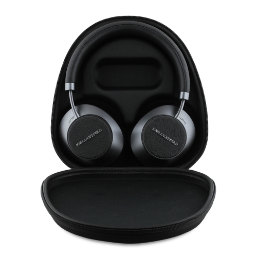 Karl Lagerfeld наушники беспроводные накладные Bluetooth HP ANC/ENC Saffiano with Metal Logo Black