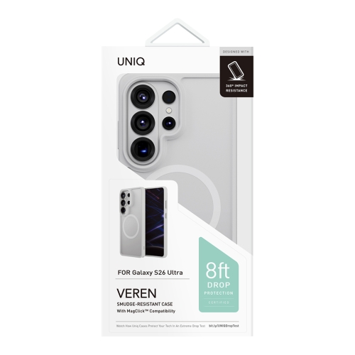 Uniq для Galaxy S26 Ultra чехол Veren Chalk Frost (MagSafe)