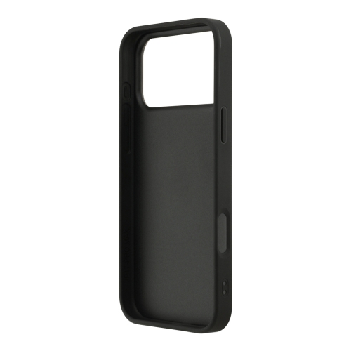 DKNY для iPhone 17 Pro чехол PU Repeat texture Tonal stripe Metal logo Hard Black