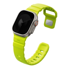 Uniq для Apple Watch 49/46/45/44 mm ремешок Alton Silicon Strap Lime Green