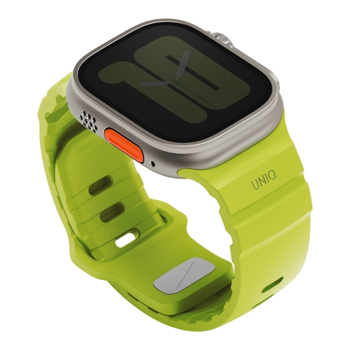Uniq для Apple Watch 49/46/45/44 mm ремешок Alton Silicon Strap Lime Green