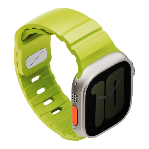 Uniq для Apple Watch 49/46/45/44 mm ремешок Alton Silicon Strap Lime Green