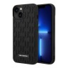 Чехол Lagerfeld 3D Rubber Monogram w Metal logo Hard для iPhone 14, черный