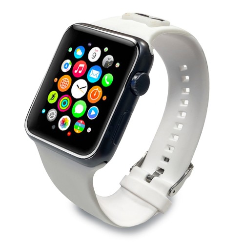 Ремешок Lagerfeld Silicone Choupette head для Apple Watch 42-41-40 mm, белый