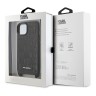 Чехол Lagerfeld Crossbody PU Monogram with Strap Hard для iPhone 14, черный