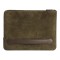 Чехол-папка Bustha Zip Folio Suede/Leather для MacBook Air 13 | Pro 13 (2018/22), Dark Khaki
