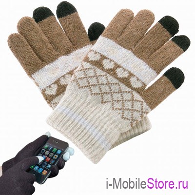 Перчатки Beewin BW-35BR для сенсорных экранов, размер L (маломерят)