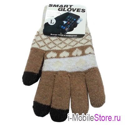 Перчатки Beewin BW-35BR для сенсорных экранов, размер L (маломерят)