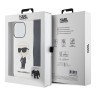 Karl Lagerfeld для iPhone 15 Pro Max чехол Crossbody PC/TPU NFT Karl Ikonik + Big Strap Hard Transparent