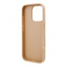 Karl Lagerfeld для iPhone 16 Pro Grained Monogram чехол с карманом для карты из PU кожи, коричневый