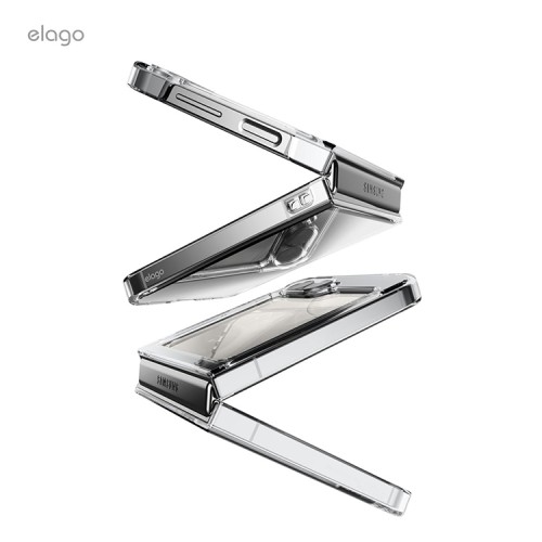 Elago для Galaxy Z Flip 6 чехол HYBRID (pc) Clear