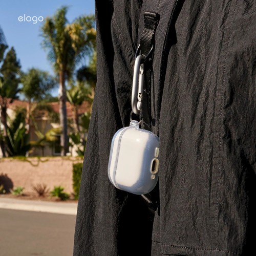 Elago для AirPods 4 чехол Clear Hang case Transparent