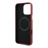 Mercedes для iPhone 16 Pro Max чехол Liquid silicone Vertical stripe Red (MagSafe)