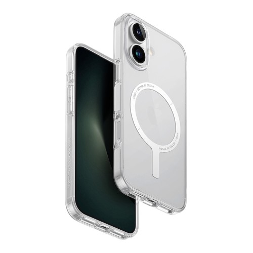 Uniq для iPhone 16 Plus чехол Clario Clear (MagSafe)