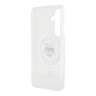 Karl Lagerfeld для Galaxy S25 чехол PC/TPU NFT Choupette Head Metal camera Hard White (MagSafe)