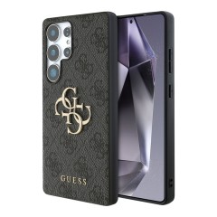 Guess для Galaxy S25 Ultra чехол PU 4G Big metal logo Hard Black