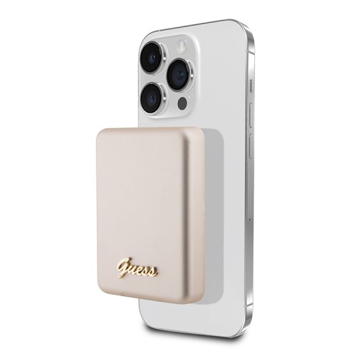 Guess АКБ MagSafe with Metal Script logo 5000 mAh 15W Gold