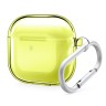 Elago для AirPods 4 чехол Clear Hang case Neon Yellow