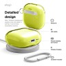 Elago для AirPods 4 чехол Clear Hang case Neon Yellow