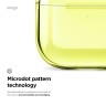 Elago для AirPods 4 чехол Clear Hang case Neon Yellow