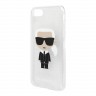 Чехол Karl Lagerfeld Karl Iconik Hard Glitter для iPhone 7/8/SE 2020, серебристый