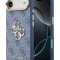 Guess для iPhone Air чехол PU 4G Big metal logo Gold camera Hard Blue
