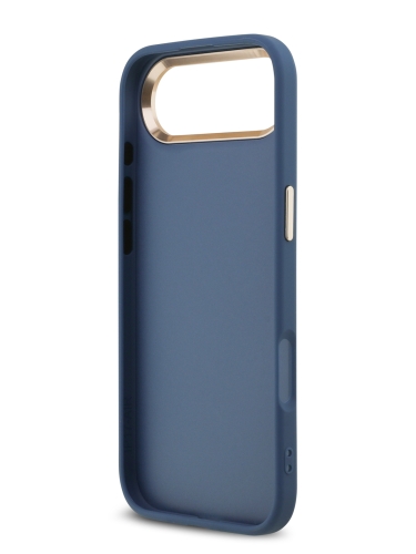 Guess для iPhone Air чехол PU 4G Big metal logo Gold camera Hard Blue