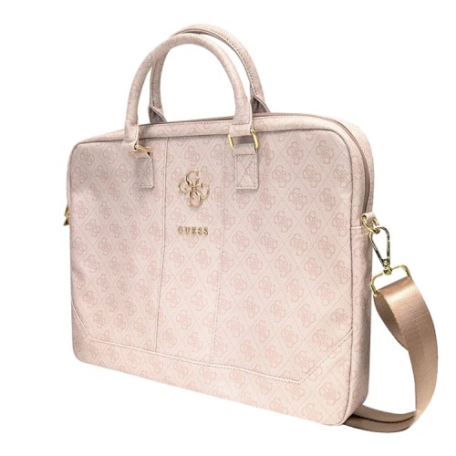 Сумка Guess 4G Big metal logo Bag для ноутбука до 15 дюймов, розовая
