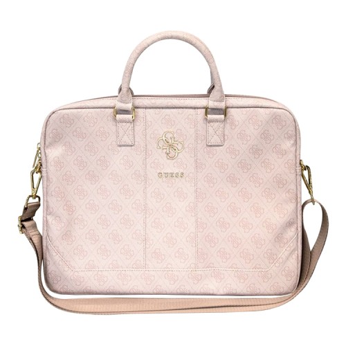 Сумка Guess 4G Big metal logo Bag для ноутбука до 15 дюймов, розовая