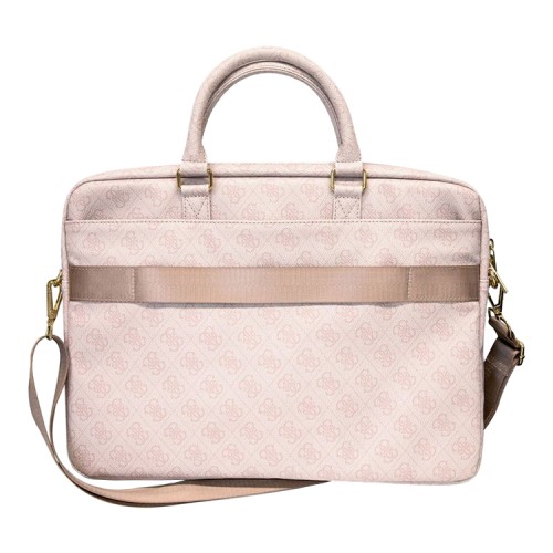Сумка Guess 4G Big metal logo Bag для ноутбука до 15 дюймов, розовая