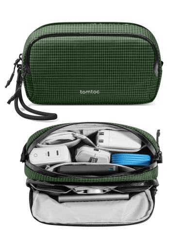 Tomtoc Travel сумка для аксессуаров Light-T12 Electronic Accessory Pouch M 1.8L Green