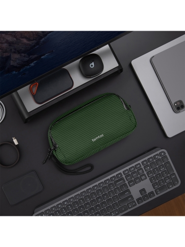 Tomtoc Travel сумка для аксессуаров Light-T12 Electronic Accessory Pouch M 1.8L Green